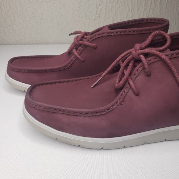 UGG Hendrickson Mens 12 US Chukka Boots Leather Wine Ankle Boots Lace-Up 1013990 main image 4